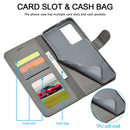 For Samsung Galaxy S21 Ultra 5G LC.IMEEKE Calf Texture Horizontal Flip Leather Case with Holder & Card Slots & Wallet(Grey)