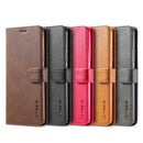 For Samsung Galaxy S21 Ultra 5G LC.IMEEKE Calf Texture Horizontal Flip Leather Case with Holder & Card Slots & Wallet(Black)