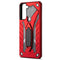 For Samsung Galaxy S21 5G Shockproof TPU + PC Protective Case with Holder(Red)