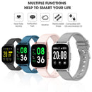 Lokmat KW17 1.3 inch TFT Screen IP68 Waterproof Smart Watch, Support Sleep Monitor / Heart Rate Monitor / Blood Pressure Monitor(Black)