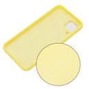 For Samsung Galaxy A12 Pure Color Liquid Silicone Shockproof Full Coverage Case(Yellow)