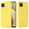 For Samsung Galaxy A12 Pure Color Liquid Silicone Shockproof Full Coverage Case(Yellow)