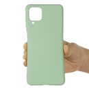 For Samsung Galaxy A12 Pure Color Liquid Silicone Shockproof Full Coverage Case(Green)