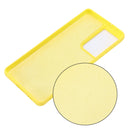 For Samsung Galaxy S21 Ultra 5G Pure Color Liquid Silicone Shockproof Full Coverage Case(Yellow)