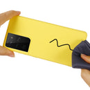 For Samsung Galaxy S21 Ultra 5G Pure Color Liquid Silicone Shockproof Full Coverage Case(Yellow)