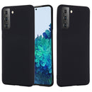 For Samsung Galaxy S21 5G Pure Color Liquid Silicone Shockproof Full Coverage Case(Black)