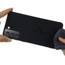For Samsung Galaxy S21 5G Pure Color Liquid Silicone Shockproof Full Coverage Case(Black)