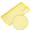 For Samsung Galaxy S21 5G Pure Color Liquid Silicone Shockproof Full Coverage Case(Yellow)