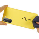 For Samsung Galaxy S21 5G Pure Color Liquid Silicone Shockproof Full Coverage Case(Yellow)