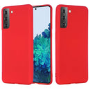 For Samsung Galaxy S21 5G Pure Color Liquid Silicone Shockproof Full Coverage Case(Red)