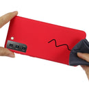 For Samsung Galaxy S21 5G Pure Color Liquid Silicone Shockproof Full Coverage Case(Red)