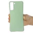 For Samsung Galaxy S21 5G Pure Color Liquid Silicone Shockproof Full Coverage Case(Green)
