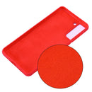 For Samsung Galaxy S21+ 5G Pure Color Liquid Silicone Shockproof Full Coverage Case(Red)