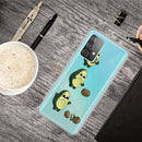 For Samsung Galaxy A32 5G Colored Drawing Pattern Highly Transparent TPU Protective Case(Avocado)