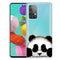 For Samsung Galaxy A52 5G / 4G Colored Drawing Pattern Highly Transparent TPU Protective Case(Hug Face Bear)