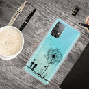 For Samsung Galaxy A52 5G / 4G Colored Drawing Pattern Highly Transparent TPU Protective Case(Dandelion)