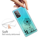 For Samsung Galaxy A52 5G / 4G Colored Drawing Pattern Highly Transparent TPU Protective Case(Dandelion)