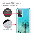 For Samsung Galaxy A52 5G / 4G Colored Drawing Pattern Highly Transparent TPU Protective Case(Dandelion)