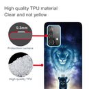 For Samsung Galaxy A52 5G / 4G Colored Drawing Pattern Highly Transparent TPU Protective Case(Lion King)