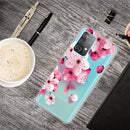 For Samsung Galaxy A52 5G / 4G Colored Drawing Pattern Highly Transparent TPU Protective Case(Cherry Blossoms)