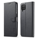 For Samsung Galaxy A12 LC.IMEEKE Calf Texture Horizontal Flip Leather Case, with Holder & Card Slots & Wallet & Photo Frame(Black)