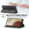 For Samsung Galaxy A12 LC.IMEEKE Calf Texture Horizontal Flip Leather Case, with Holder & Card Slots & Wallet & Photo Frame(Black)