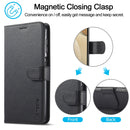 For Samsung Galaxy A12 LC.IMEEKE Calf Texture Horizontal Flip Leather Case, with Holder & Card Slots & Wallet & Photo Frame(Black)