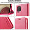 For Samsung Galaxy A12 LC.IMEEKE Calf Texture Horizontal Flip Leather Case, with Holder & Card Slots & Wallet & Photo Frame(Red)