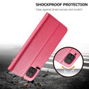 For Samsung Galaxy A12 LC.IMEEKE Calf Texture Horizontal Flip Leather Case, with Holder & Card Slots & Wallet & Photo Frame(Red)