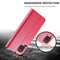 For Samsung Galaxy A12 LC.IMEEKE Calf Texture Horizontal Flip Leather Case, with Holder & Card Slots & Wallet & Photo Frame(Red)