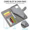 For Samsung Galaxy A12 LC.IMEEKE Calf Texture Horizontal Flip Leather Case, with Holder & Card Slots & Wallet & Photo Frame(Grey)