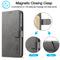 For Samsung Galaxy A12 LC.IMEEKE Calf Texture Horizontal Flip Leather Case, with Holder & Card Slots & Wallet & Photo Frame(Grey)