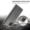 For Samsung Galaxy A12 LC.IMEEKE Calf Texture Horizontal Flip Leather Case, with Holder & Card Slots & Wallet & Photo Frame(Grey)