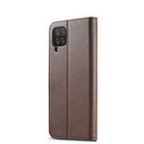For Samsung Galaxy A12 LC.IMEEKE Calf Texture Horizontal Flip Leather Case, with Holder & Card Slots & Wallet & Photo Frame(Coffee)