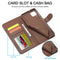 For Samsung Galaxy A12 LC.IMEEKE Calf Texture Horizontal Flip Leather Case, with Holder & Card Slots & Wallet & Photo Frame(Coffee)