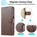 For Samsung Galaxy A12 LC.IMEEKE Calf Texture Horizontal Flip Leather Case, with Holder & Card Slots & Wallet & Photo Frame(Coffee)