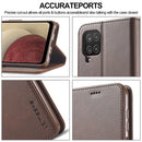 For Samsung Galaxy A12 LC.IMEEKE Calf Texture Horizontal Flip Leather Case, with Holder & Card Slots & Wallet & Photo Frame(Coffee)