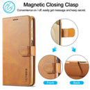 For Samsung Galaxy A12 LC.IMEEKE Calf Texture Horizontal Flip Leather Case, with Holder & Card Slots & Wallet & Photo Frame(Brown)