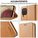 For Samsung Galaxy A12 LC.IMEEKE Calf Texture Horizontal Flip Leather Case, with Holder & Card Slots & Wallet & Photo Frame(Brown)