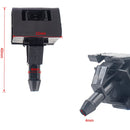 2 PCS Car Front Windshield Washer Wiper Jet Water Spray Nozzle + Hose Connector Set 28932-JD000 for Nissan Qashqai / Qashqai +2 J10 / Dualis / Dualis +2 2007-2013