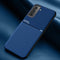 For Samsung Galaxy S21 5G Classic Tilt Strip Grain Magnetic Shockproof PC + TPU Case(Blue)