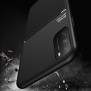 For Xiaomi Poco M3 Classic Tilt Strip Grain Magnetic Shockproof PC + TPU Case(Red)