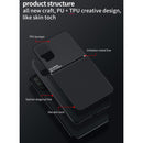 For Xiaomi Poco M3 Classic Tilt Strip Grain Magnetic Shockproof PC + TPU Case(Blue)
