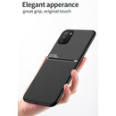 For Xiaomi Poco M3 Classic Tilt Strip Grain Magnetic Shockproof PC + TPU Case(Blue)