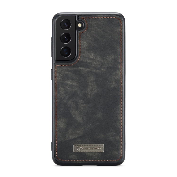 For Samsung Galaxy S21 5G CaseMe Detachable Multifunctional Horizontal Flip Leather Case, with Card Slot & Holder & Zipper Wallet & Photo Frame(Black)