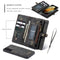 For Samsung Galaxy S21 5G CaseMe Detachable Multifunctional Horizontal Flip Leather Case, with Card Slot & Holder & Zipper Wallet & Photo Frame(Black)