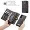 For Samsung Galaxy S21 5G CaseMe Detachable Multifunctional Horizontal Flip Leather Case, with Card Slot & Holder & Zipper Wallet & Photo Frame(Black)