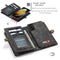 For Samsung Galaxy S21 5G CaseMe Detachable Multifunctional Horizontal Flip Leather Case, with Card Slot & Holder & Zipper Wallet & Photo Frame(Black)
