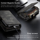 For Samsung Galaxy S21 5G CaseMe Detachable Multifunctional Horizontal Flip Leather Case, with Card Slot & Holder & Zipper Wallet & Photo Frame(Black)
