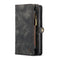 For Samsung Galaxy S21+ 5G CaseMe Detachable Multifunctional Horizontal Flip Leather Case, with Card Slot & Holder & Zipper Wallet & Photo Frame(Black)